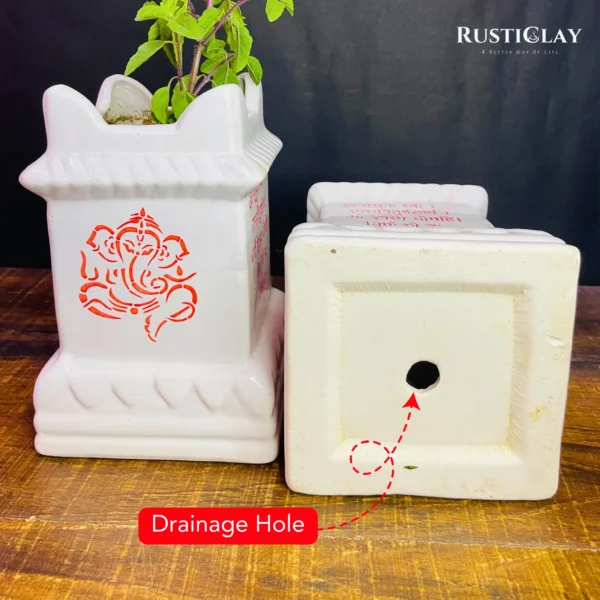 ceramic tulsi planter