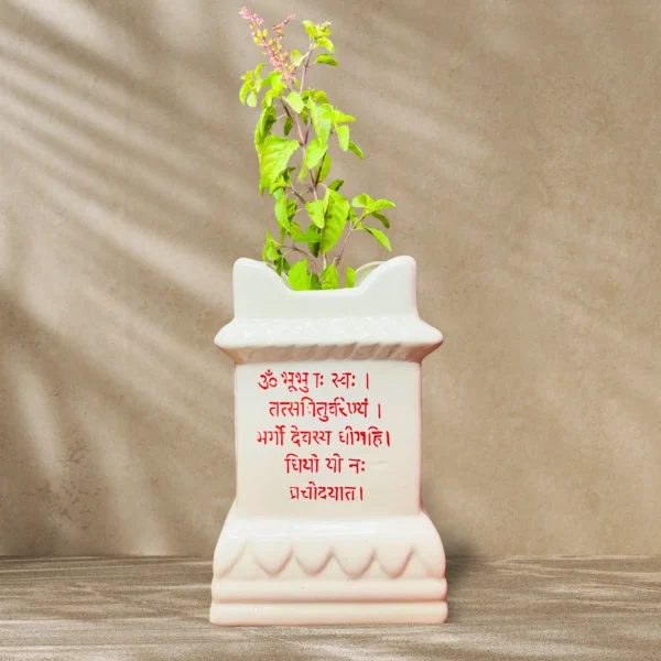 ceramic tulsi pot
