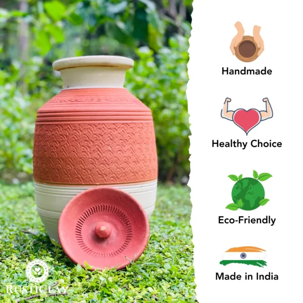 earthen clay water pot