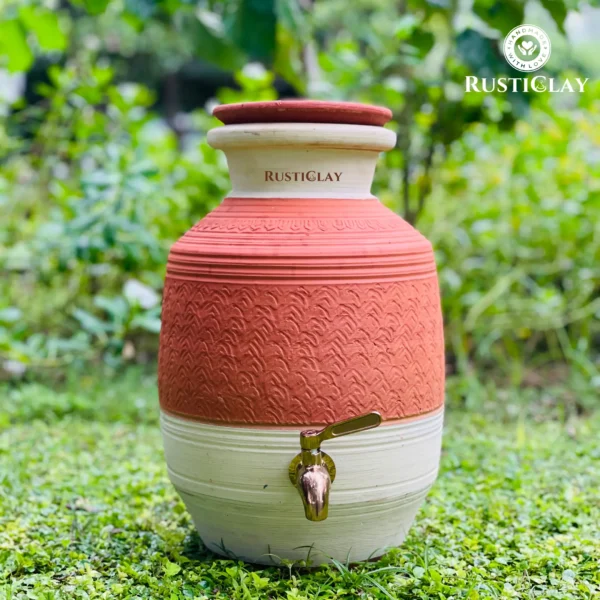 earthen clay water pot