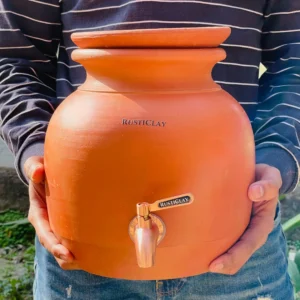 7 (1) earthen water pot 5l with metal tap