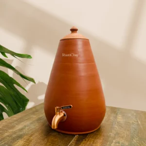 clay water pot with tap 7l