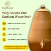 earthen clay water pot 7l