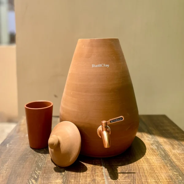 earthen clay water pot 7l