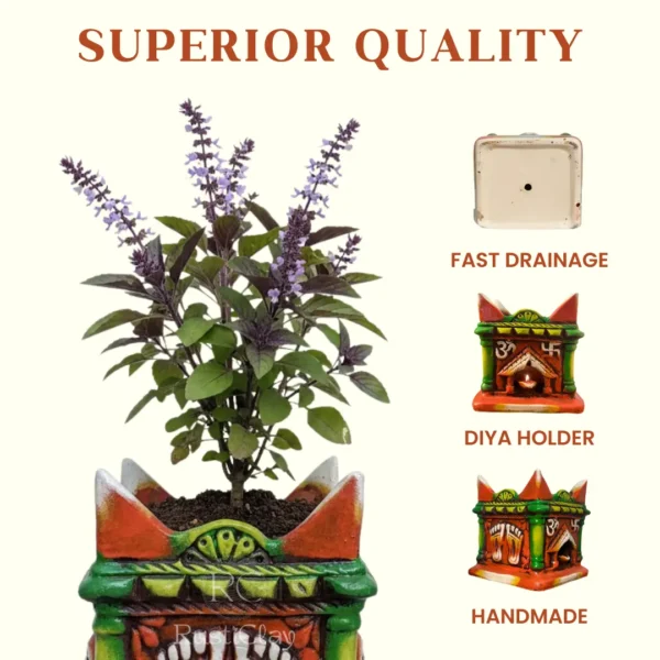 terracotta tulsi planter terracotta tulsi planter