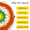 clay stand terracota stand
